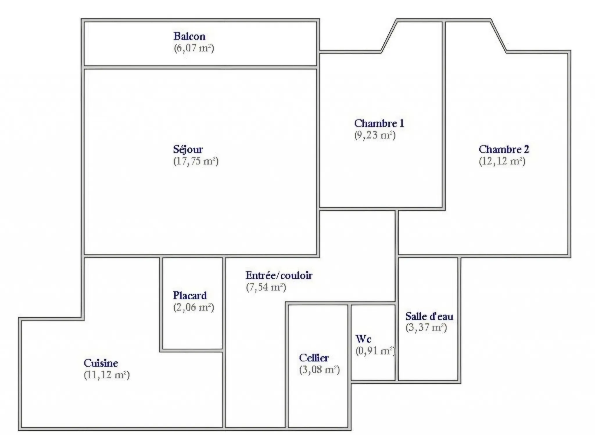 Appartement 3 pièces avec balcon à Elancourt à vendre 