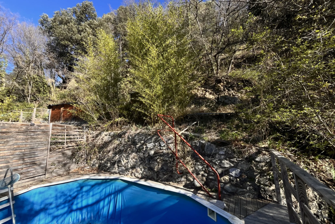 Maison charmante F4 bis avec piscine à Le Tech - Vue panoramique 