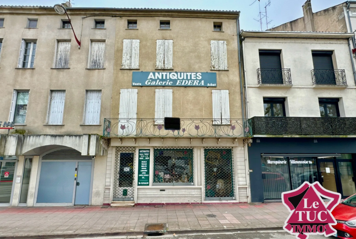 Immeuble de charme à vendre en centre-ville de Villeneuve-sur-Lot 