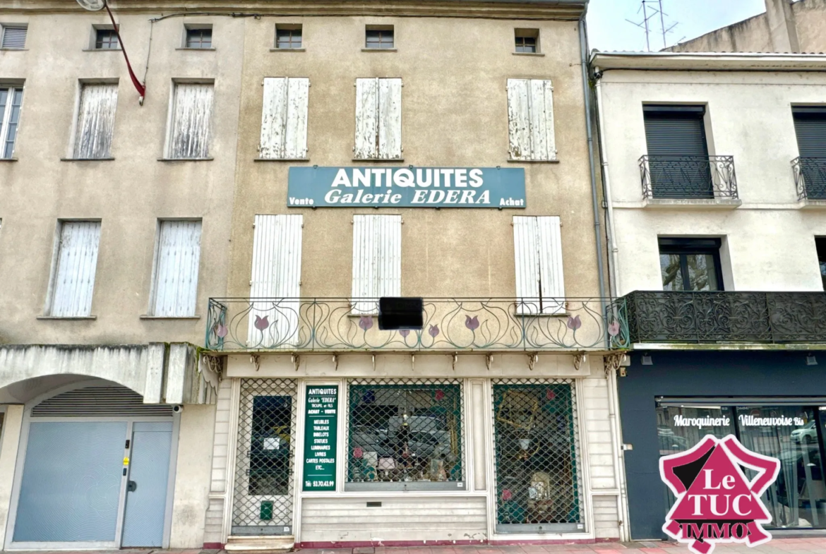 Immeuble de charme à vendre en centre-ville de Villeneuve-sur-Lot 