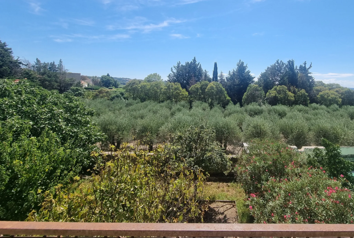 Maison de caractère à vendre avec garage et jardin à St-Marcel-sur-Aude 