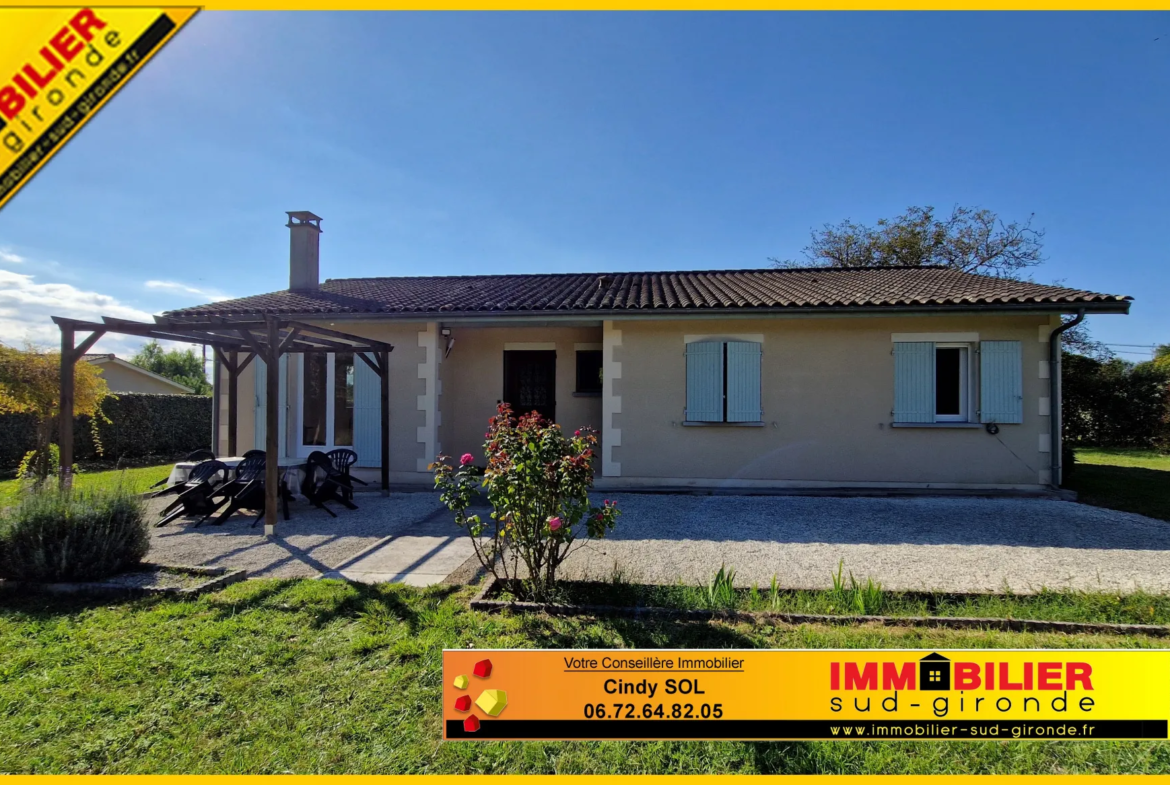 Maison contemporaine avec 3 chambres, piscine et garage double à Langon 