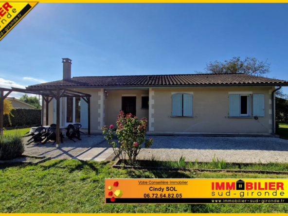 Maison contemporaine avec 3 chambres, piscine et garage double à Langon