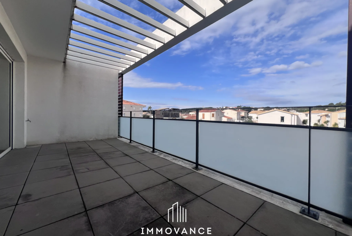 À vendre : Appartement 2 pièces à Pignan avec terrasse et parking 