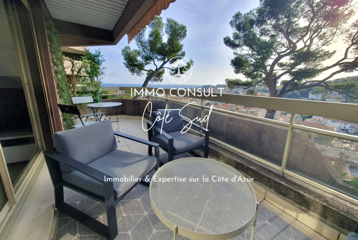 Studio de 31 m² avec terrasse et vue mer à Nice 