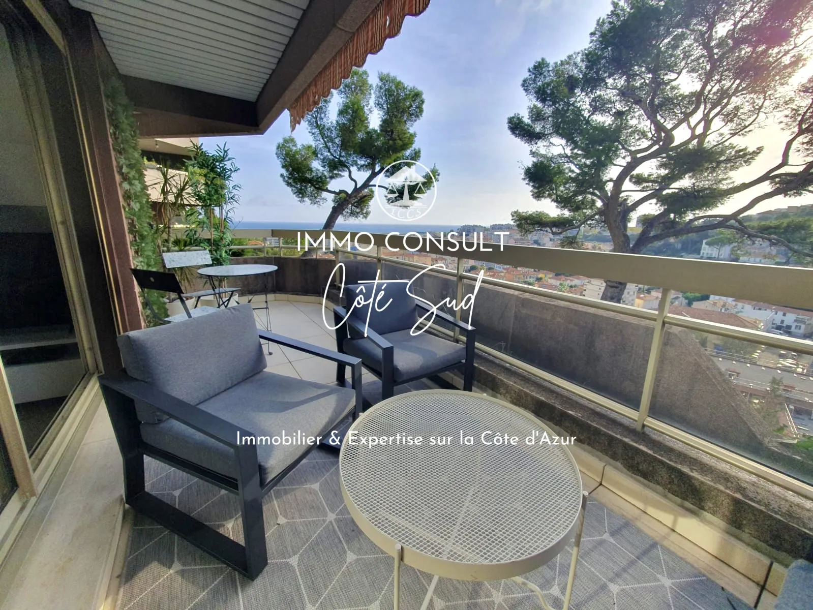 Studio de 31 m² avec terrasse et vue mer à Nice 