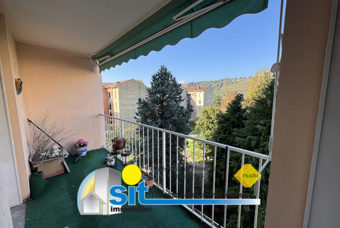 Appartement T4 lumineux à Vienne Sud avec balcon 