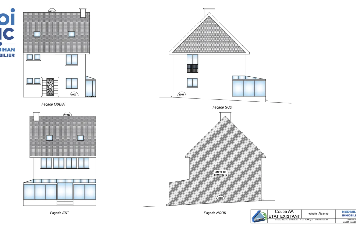 Maison de 146 m2 à rénover à Lorient avec grand terrain constructible 