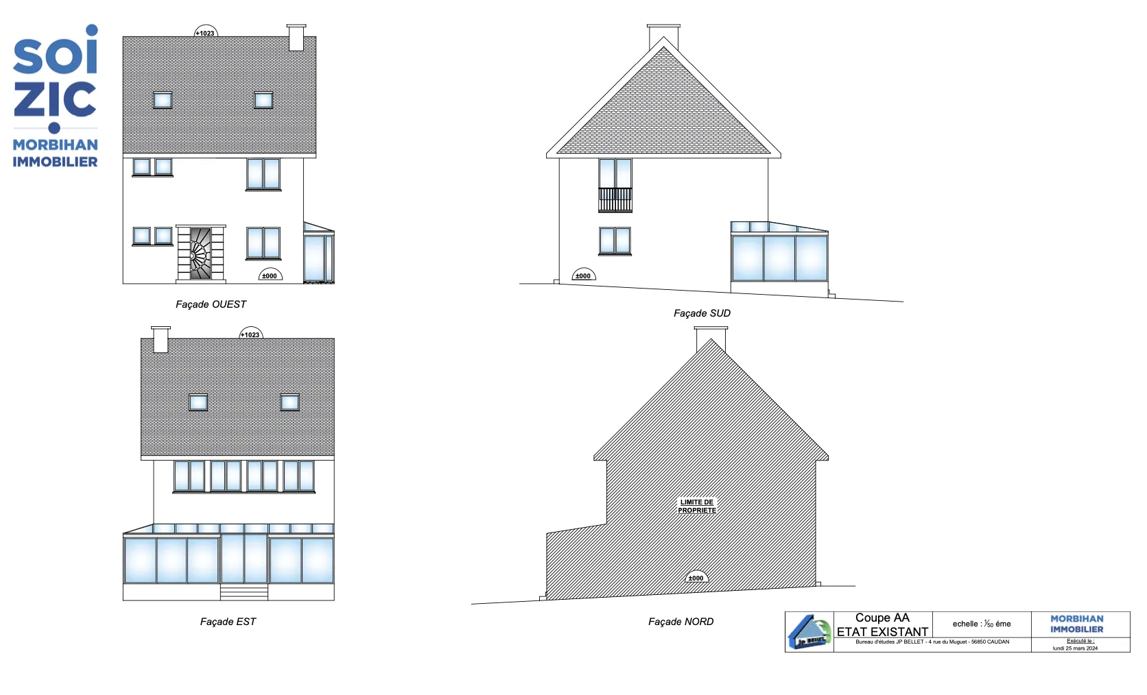 Maison de 146 m2 à rénover à Lorient avec grand terrain constructible 