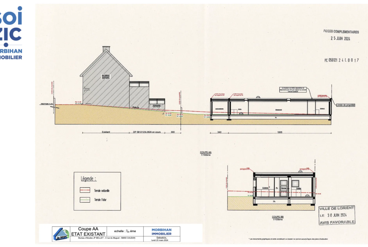 Maison de 146 m2 à rénover à Lorient avec grand terrain constructible 