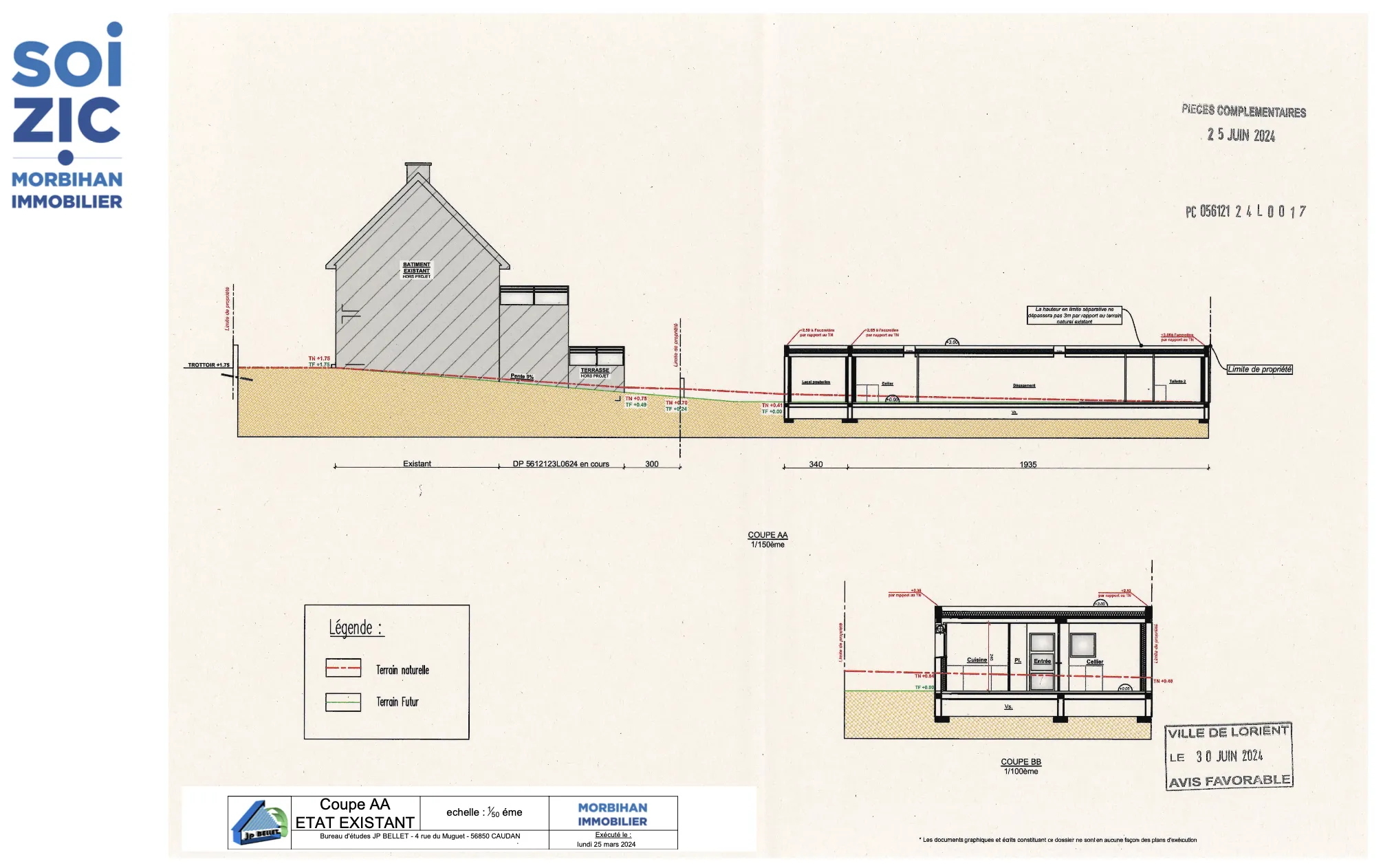 Maison de 146 m2 à rénover à Lorient avec grand terrain constructible 