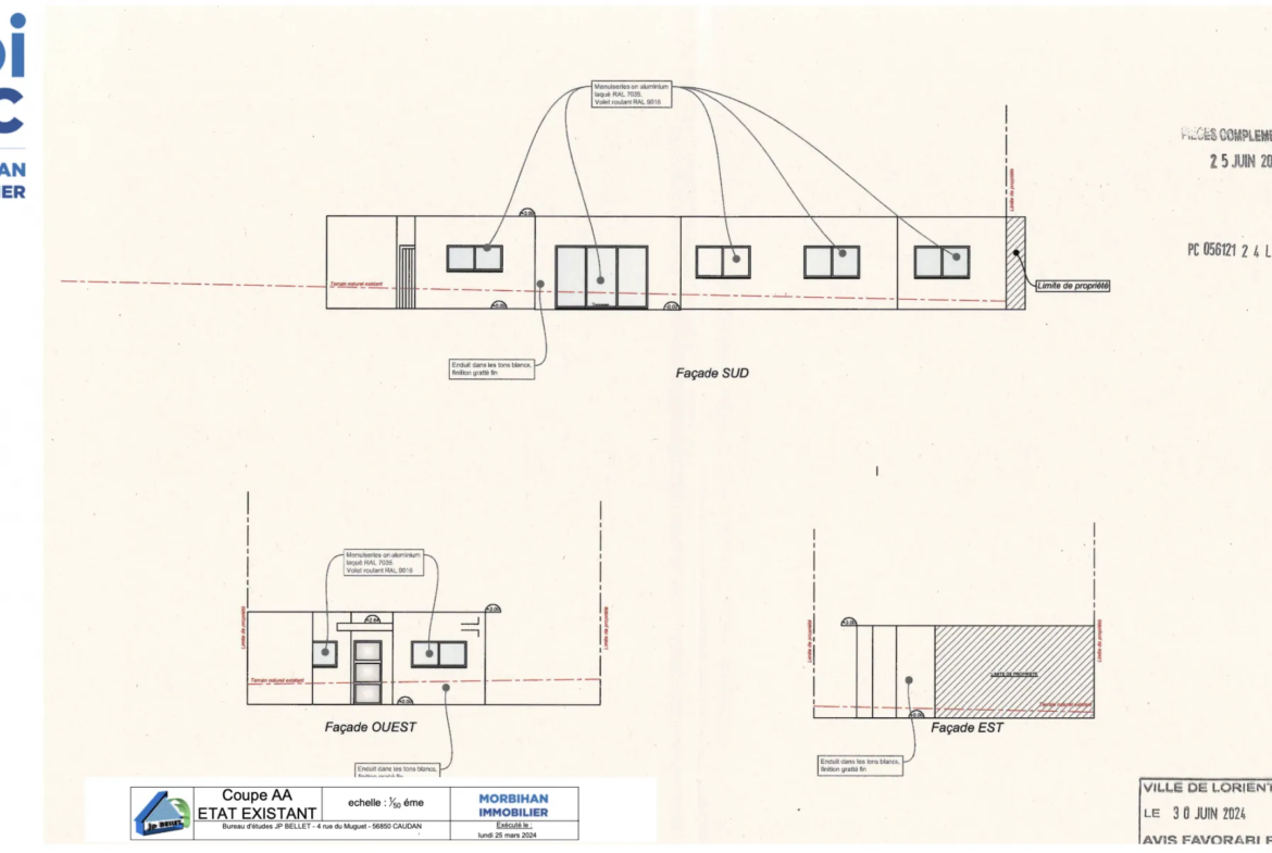 Maison de 146 m2 à rénover à Lorient avec grand terrain constructible 