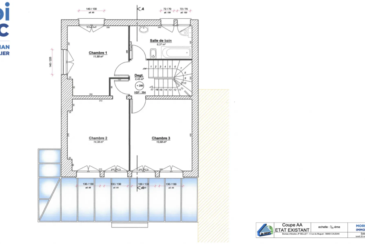 Maison de 146 m2 à rénover à Lorient avec grand terrain constructible 