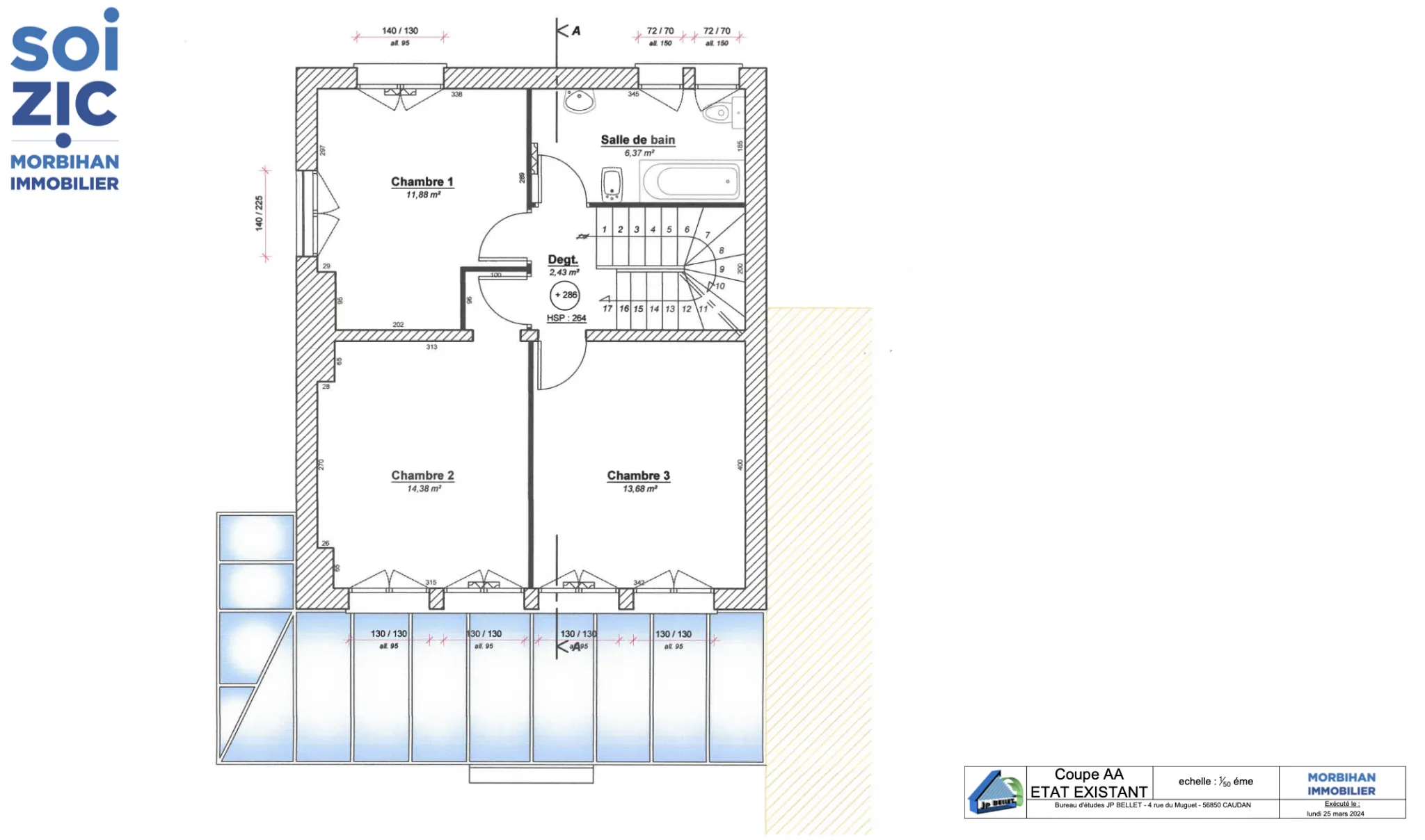 Maison de 146 m2 à rénover à Lorient avec grand terrain constructible 