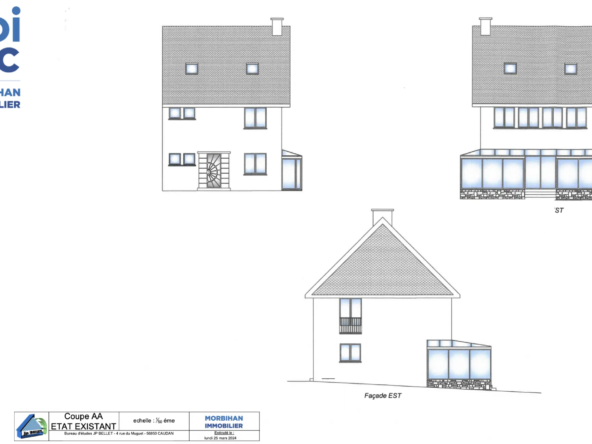 Maison de 146 m2 à rénover à Lorient avec grand terrain constructible