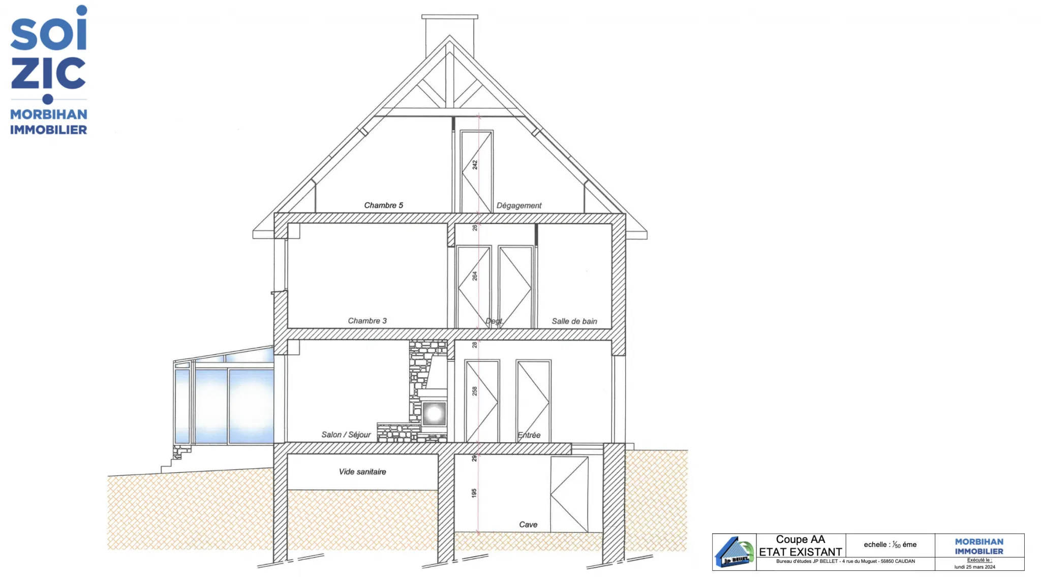 Maison de 146 m2 à rénover à Lorient avec grand terrain constructible 