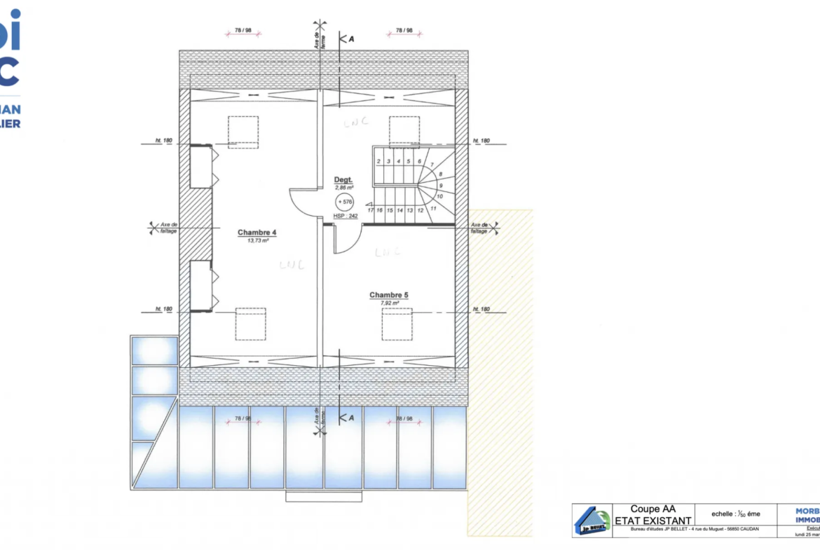 Maison de 146 m2 à rénover à Lorient avec grand terrain constructible 