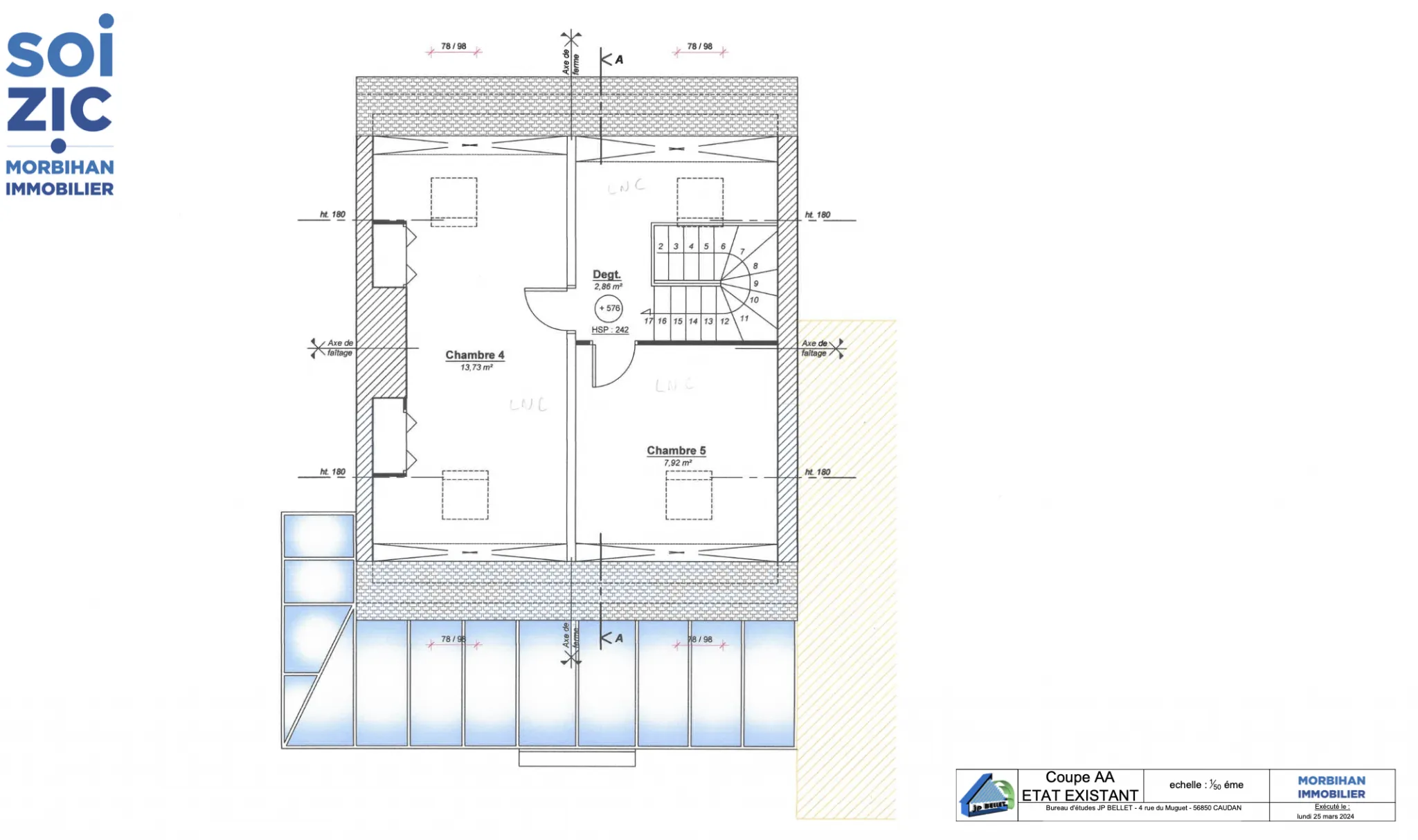 Maison de 146 m2 à rénover à Lorient avec grand terrain constructible 