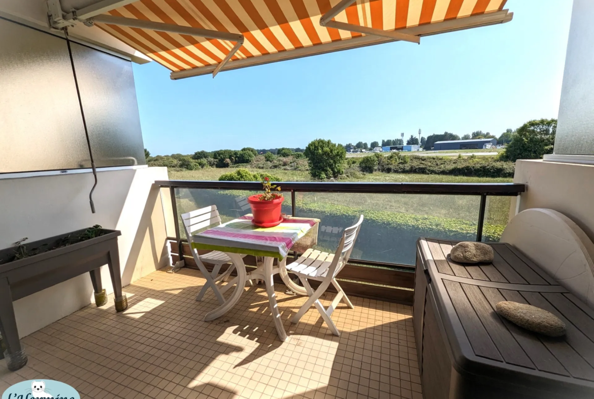 À vendre : Appartement T1 à Port Haliguen, 200 m des plages 