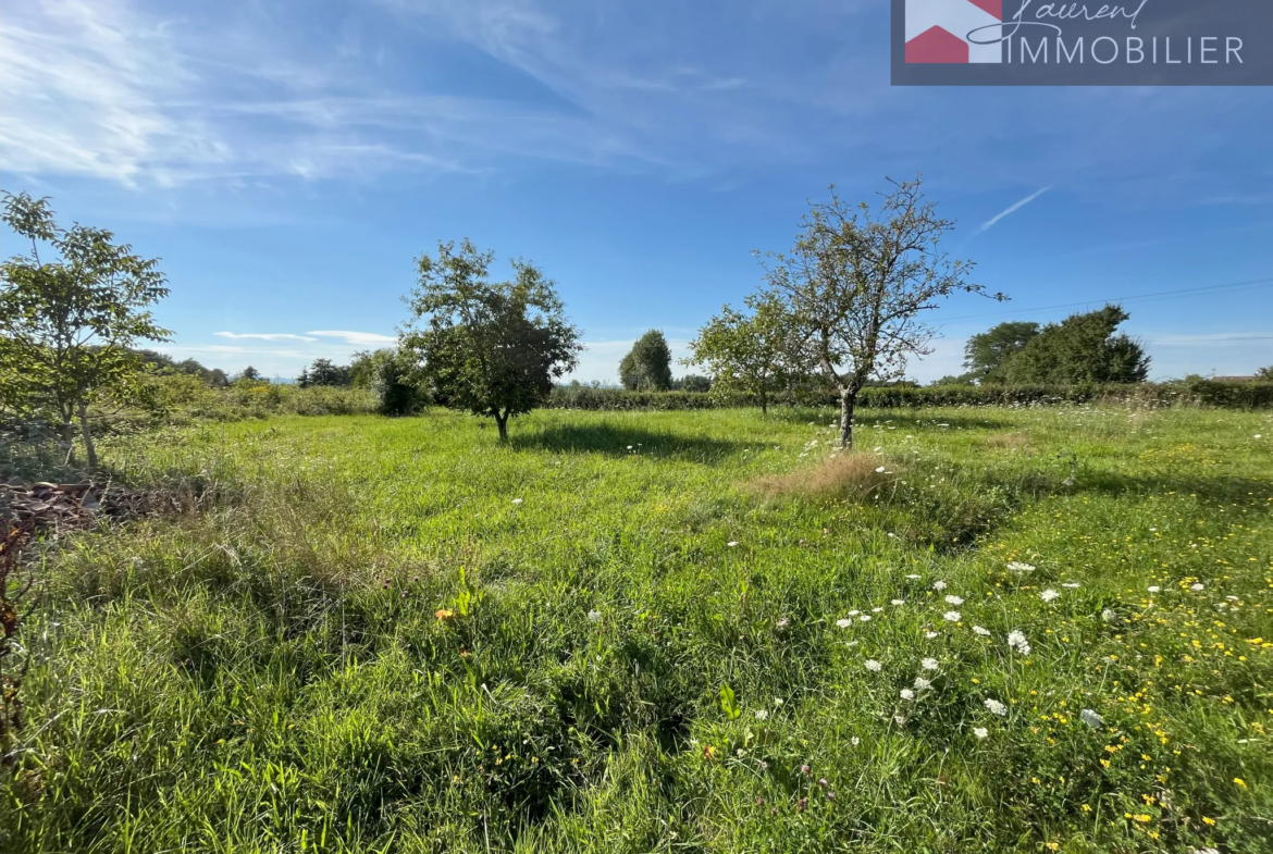 Terrain à bâtir de 1221 m² à Boissey 