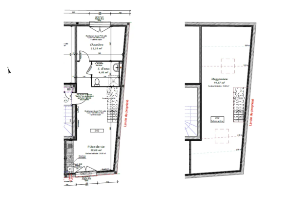 Grand T2 en Duplex de 62.11 m² à Muzillac