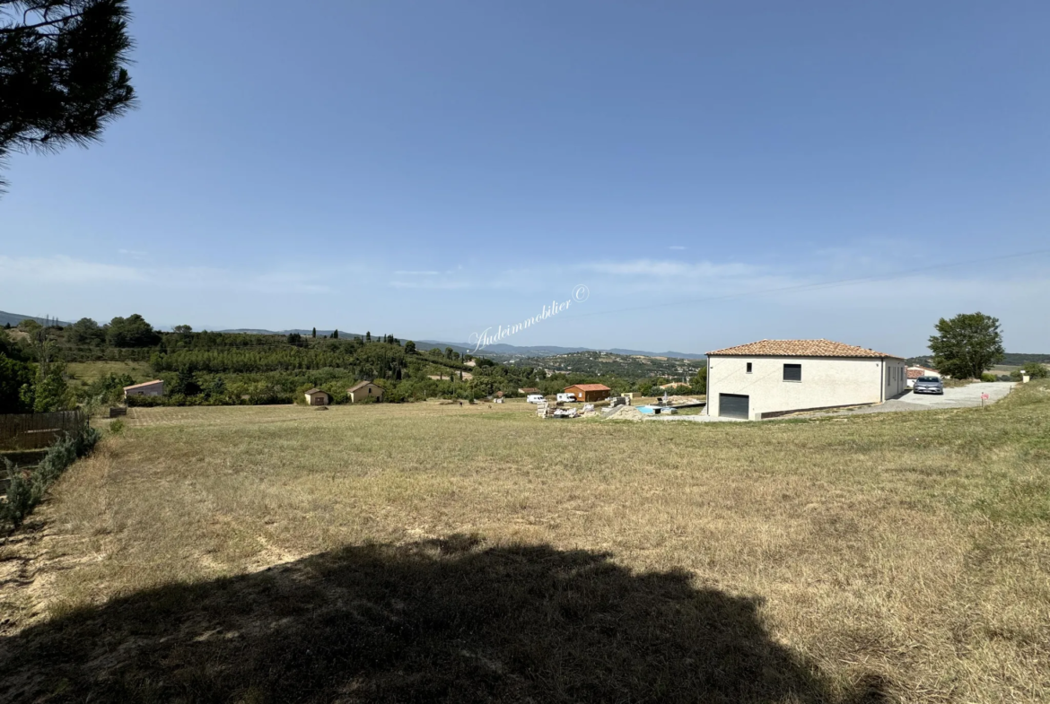 Terrain à bâtir de 1536 m² à Limoux avec vue sur les Pyrénées 