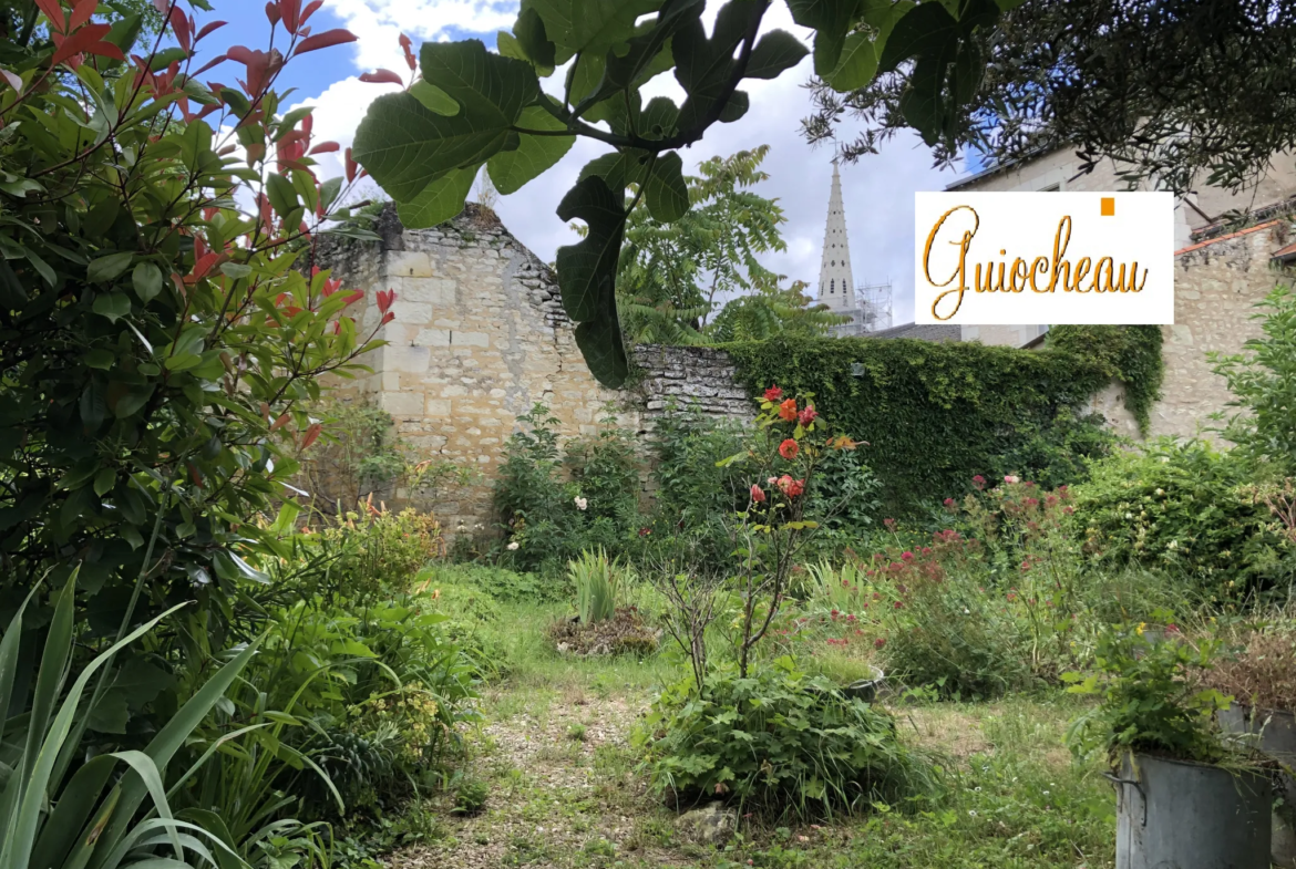 Maison avec jardin clos et grand hangar à Mirebeau 