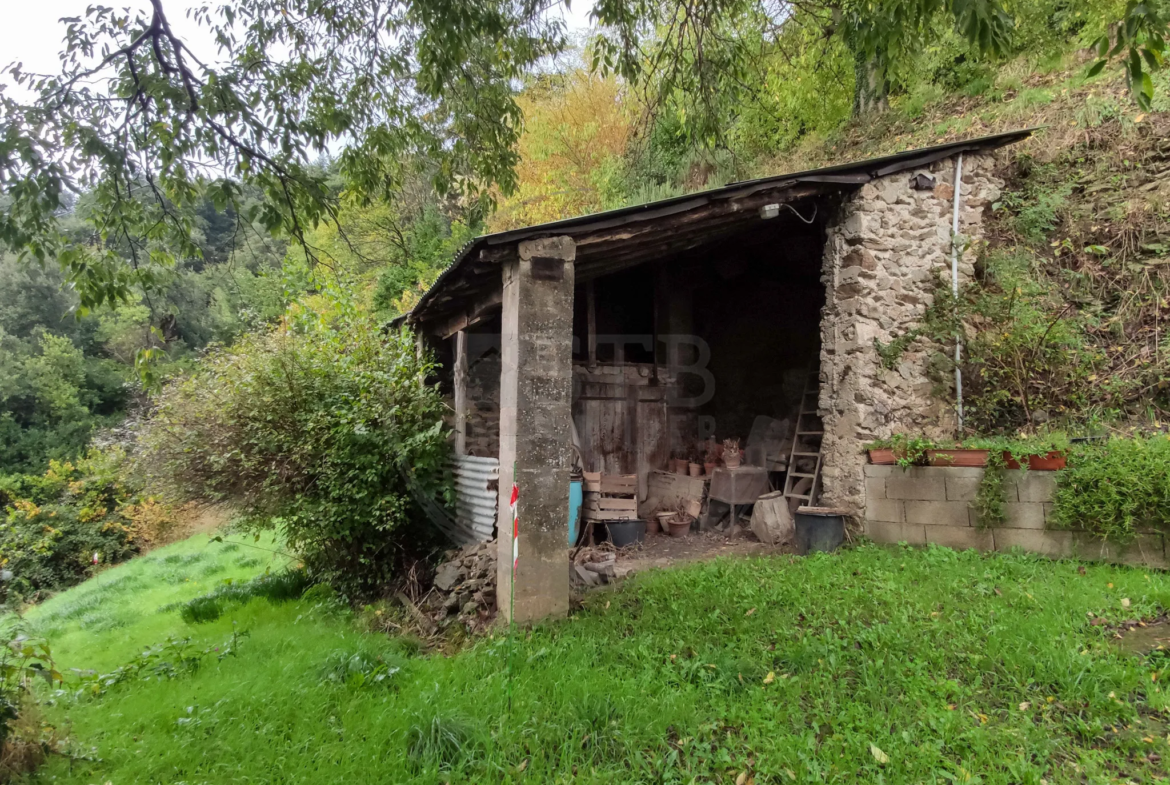 Maison de 72 m² habitables avec dépendances et 9 hectares de terrain à Saint-Fortunat-sur-Eyrieux 