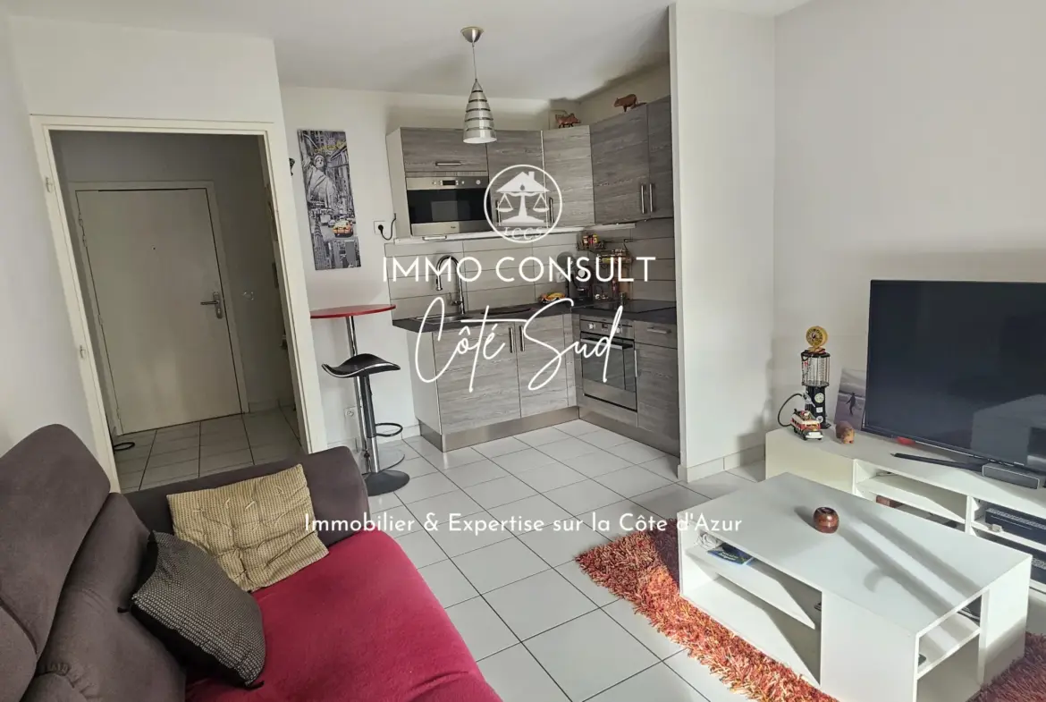 Appartement 2 pièces de 39,54 m² à Nice avec terrasse et garage 