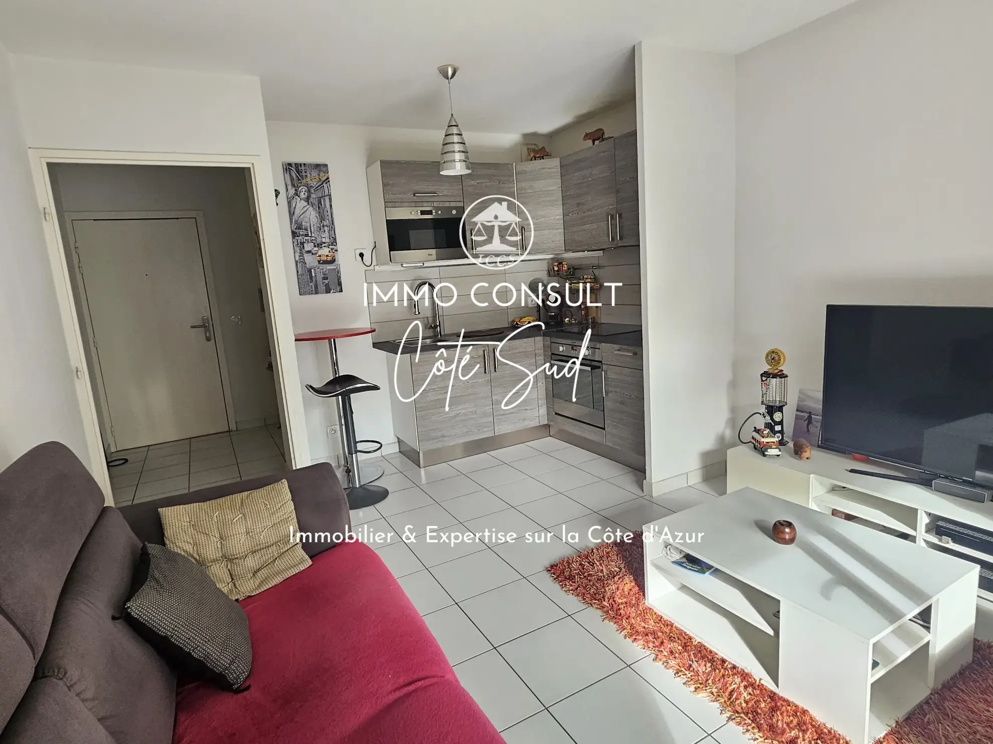 Appartement 2 pièces de 39,54 m² à Nice avec terrasse et garage 