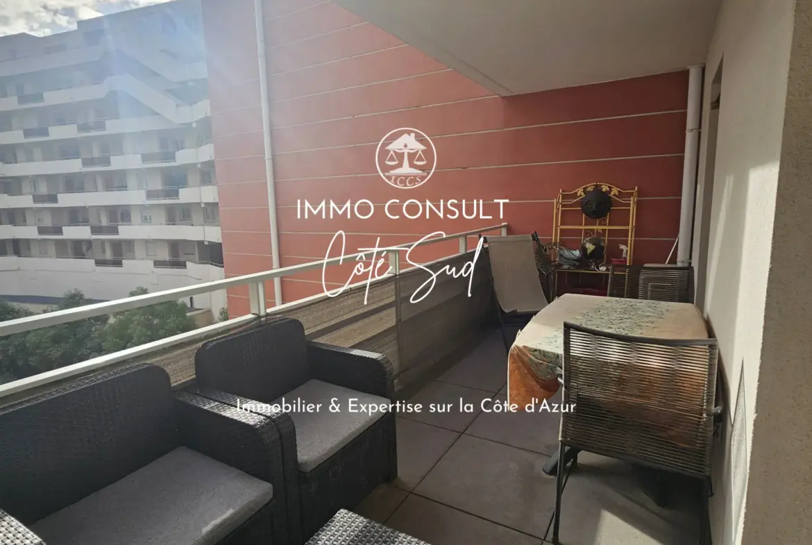 Appartement 2 pièces de 39,54 m² à Nice avec terrasse et garage 