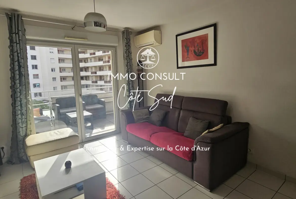 Appartement 2 pièces de 39,54 m² à Nice avec terrasse et garage 