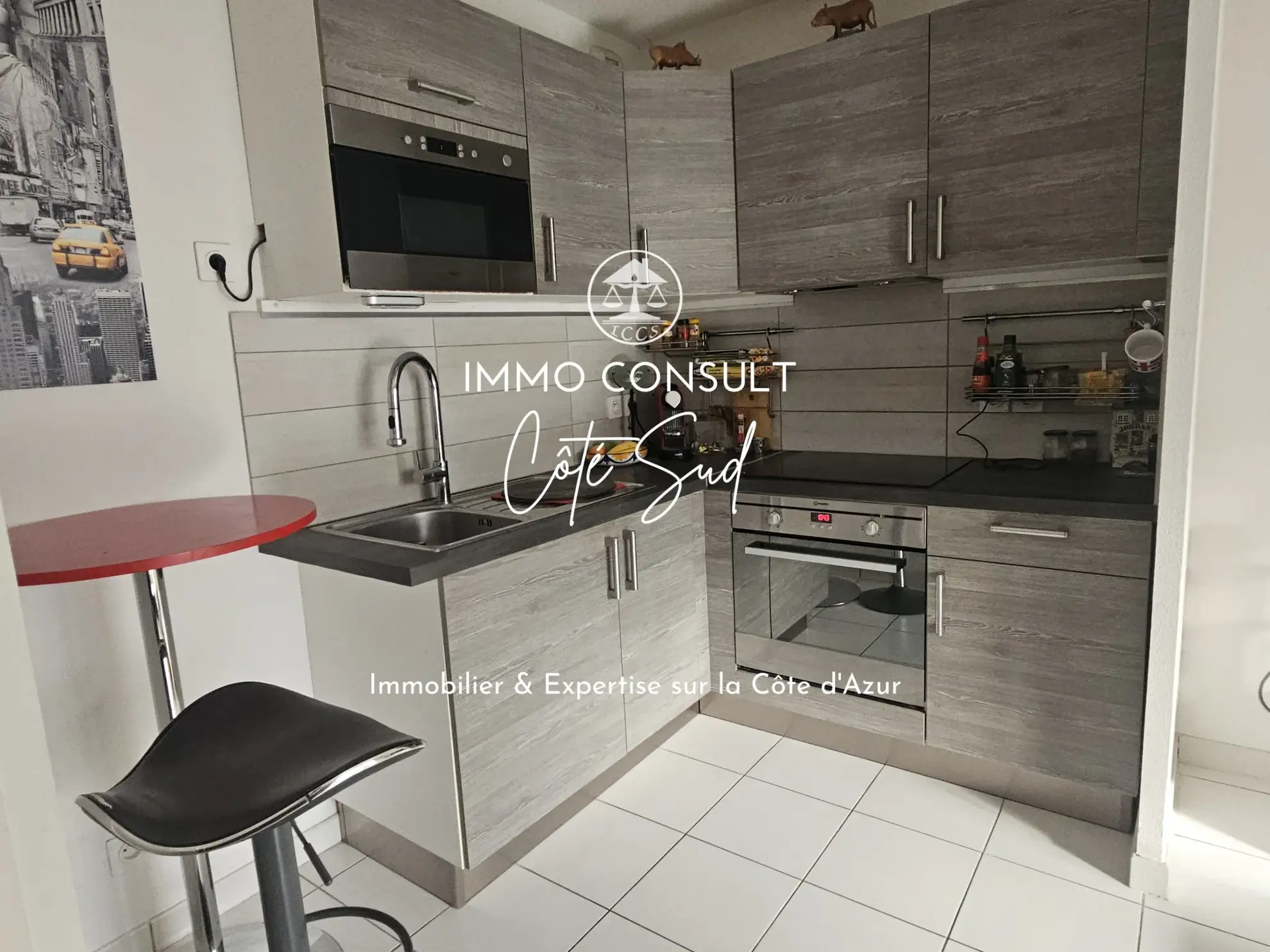 Appartement 2 pièces de 39,54 m² à Nice avec terrasse et garage 