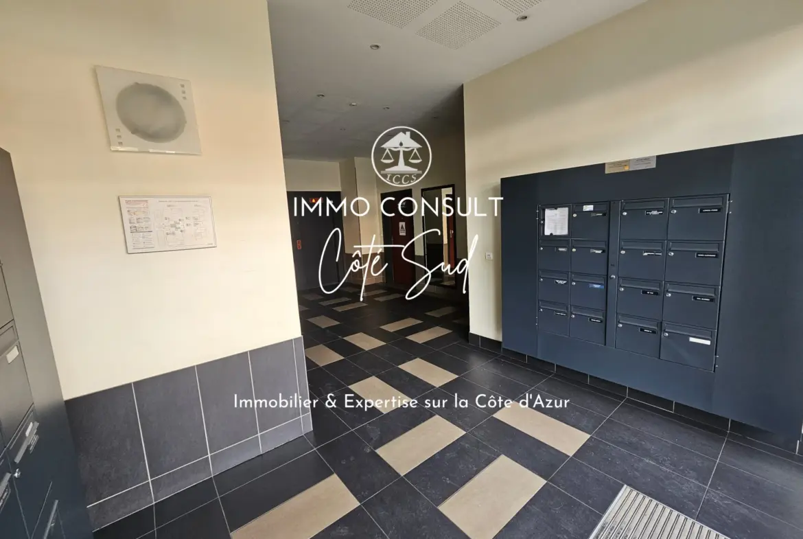 Appartement 2 pièces de 39,54 m² à Nice avec terrasse et garage 