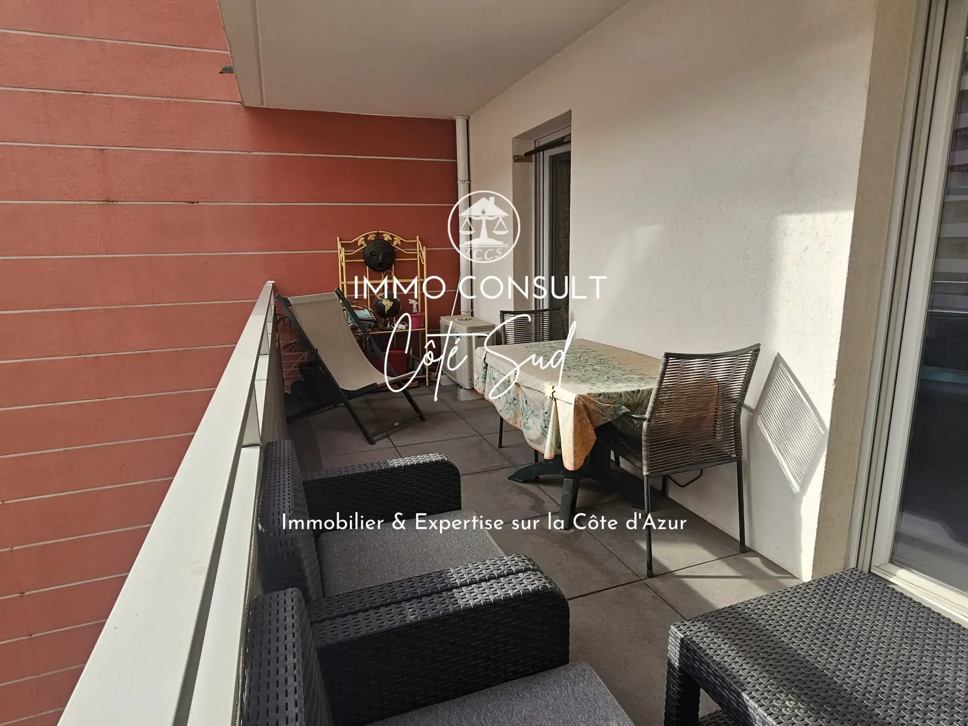 Appartement 2 pièces de 39,54 m² à Nice avec terrasse et garage 