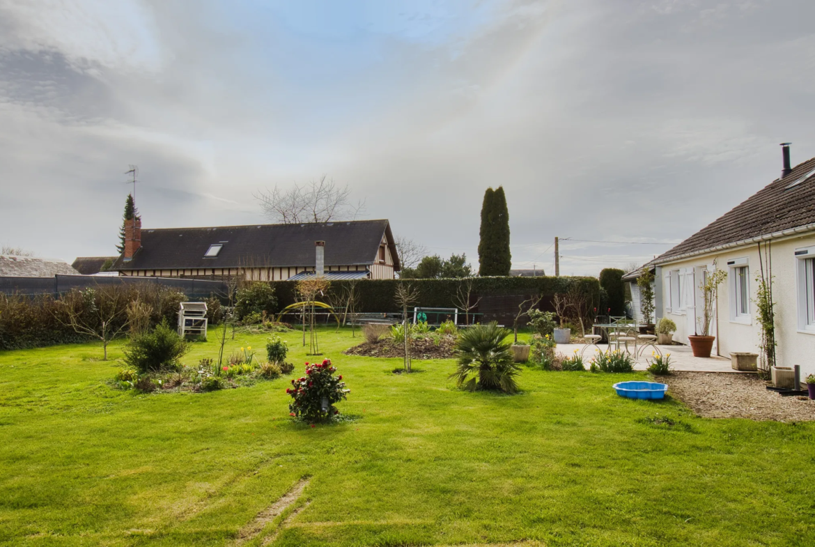 À vendre : Pavillon de plain-pied à Yerville, 5 chambres, jardin paysagé 