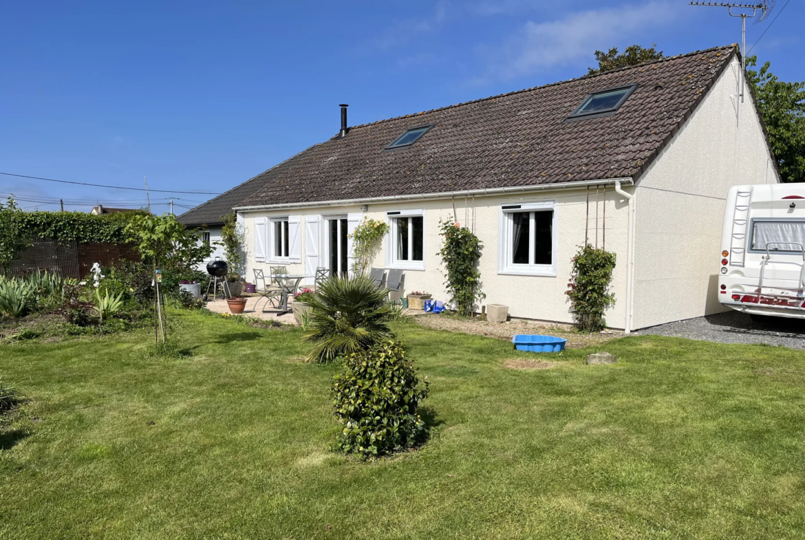 À vendre : Pavillon de plain-pied à Yerville, 5 chambres, jardin paysagé 