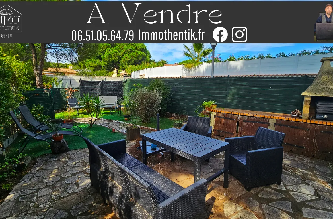 Appartement T2 avec jardin au Cap d'Agde à vendre 