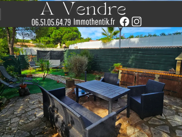 Appartement T2 avec jardin au Cap d'Agde à vendre