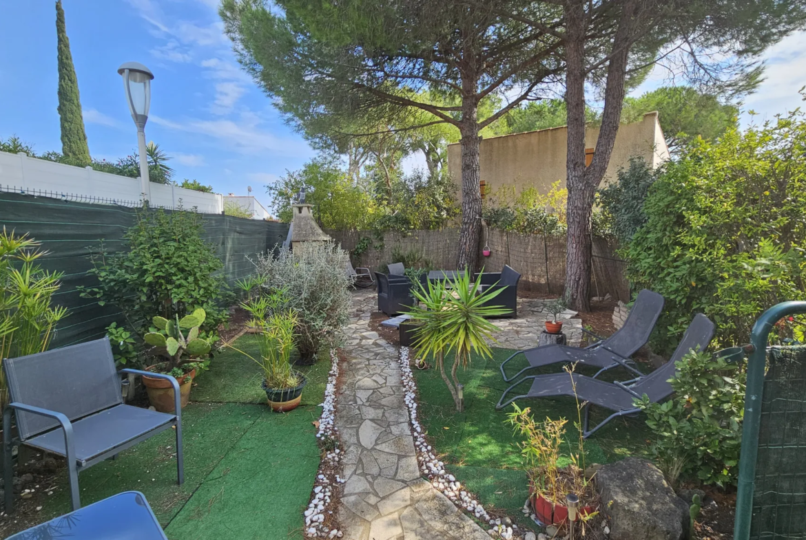 Appartement T2 avec jardin et vue mer au Cap d'Agde 