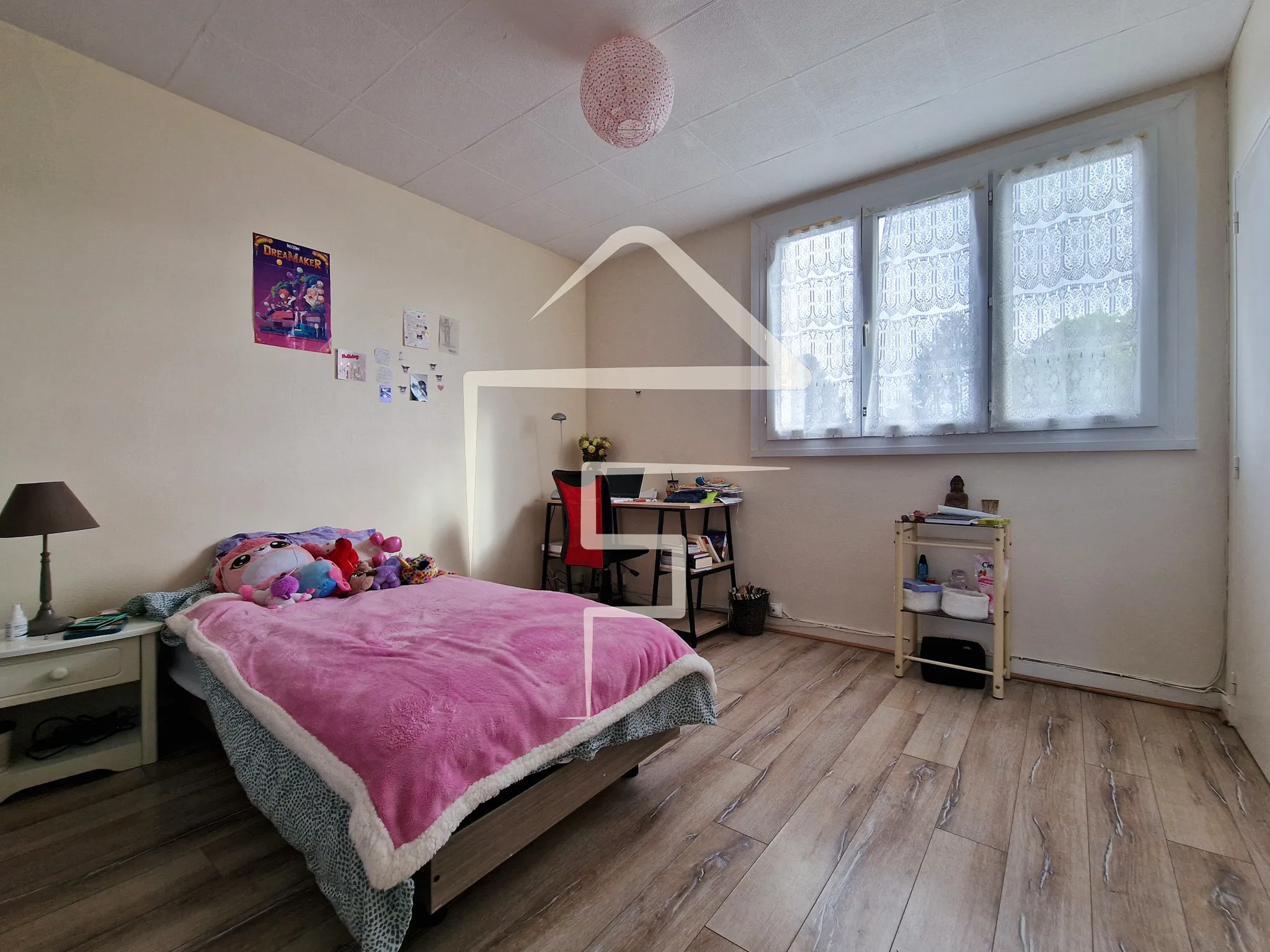 Appartement T3 lumineux de 56m² à Nantes - Dernier étage 