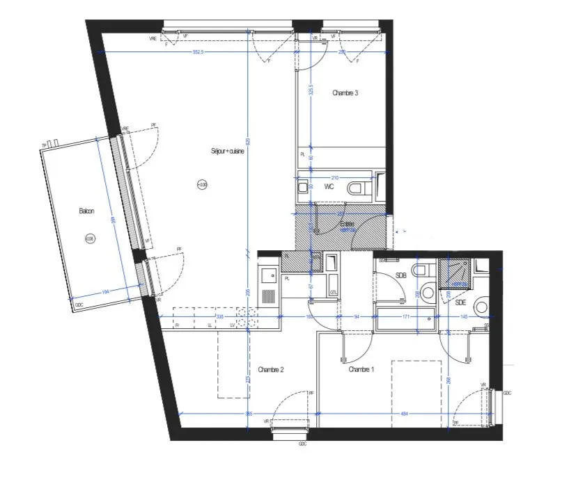 Appartement récent de 88 m² à vendre dans le secteur HIPPODROME de Nantes 