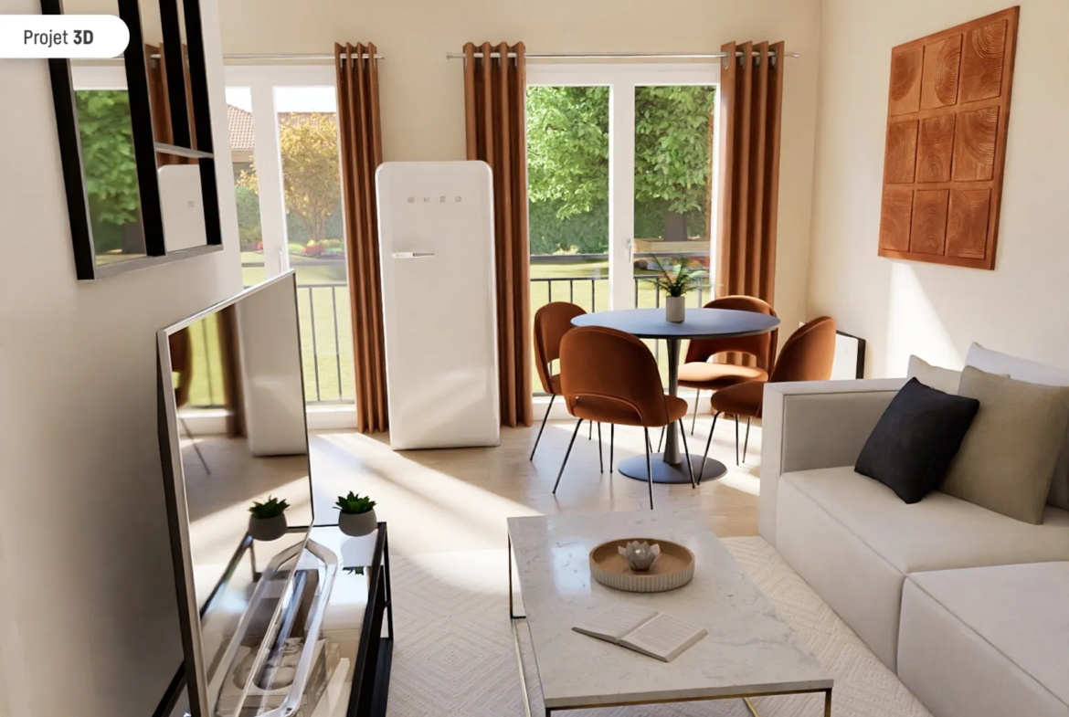 À vendre - Appartement T2 de 43.22 m² à Castillon la Bataille (33350) 