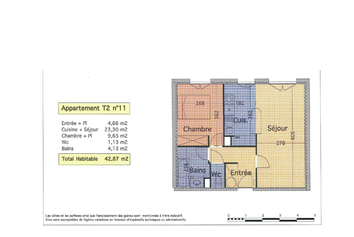 À vendre - Appartement T2 de 43.22 m² à Castillon la Bataille (33350) 