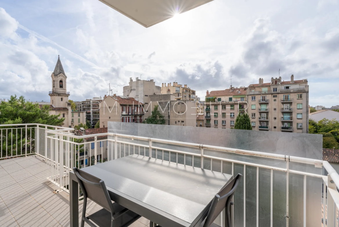 Charmant appartement avec terrasse à Saint-Pierre, Marseille 