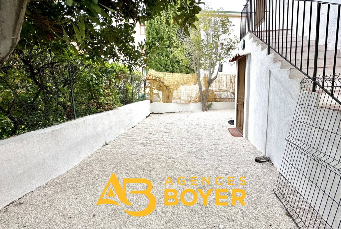 À vendre: Appartement T2 en Rez de Jardin à Bandol avec Parking Privé 