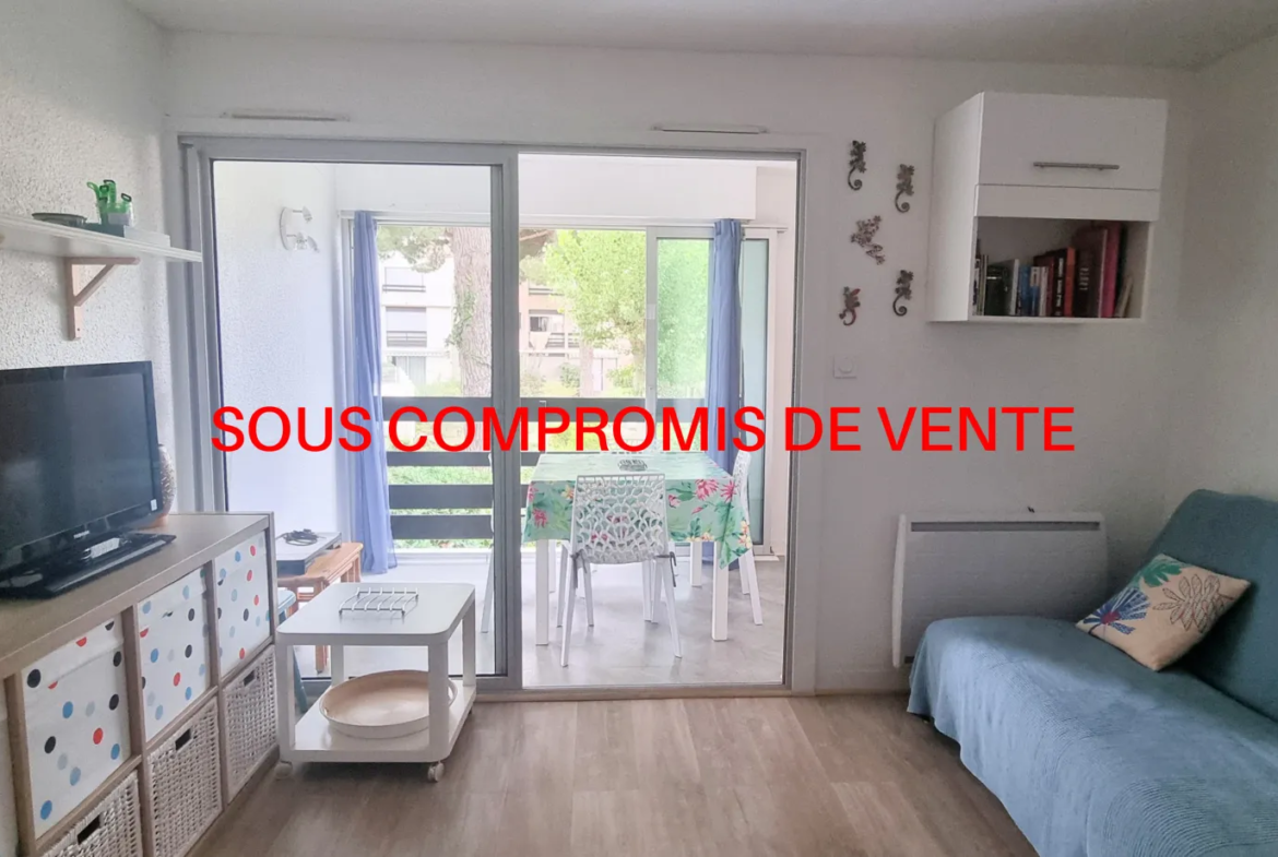 Appartement T2 à vendre au Grau d'Agde avec vue sur parc et piscine 