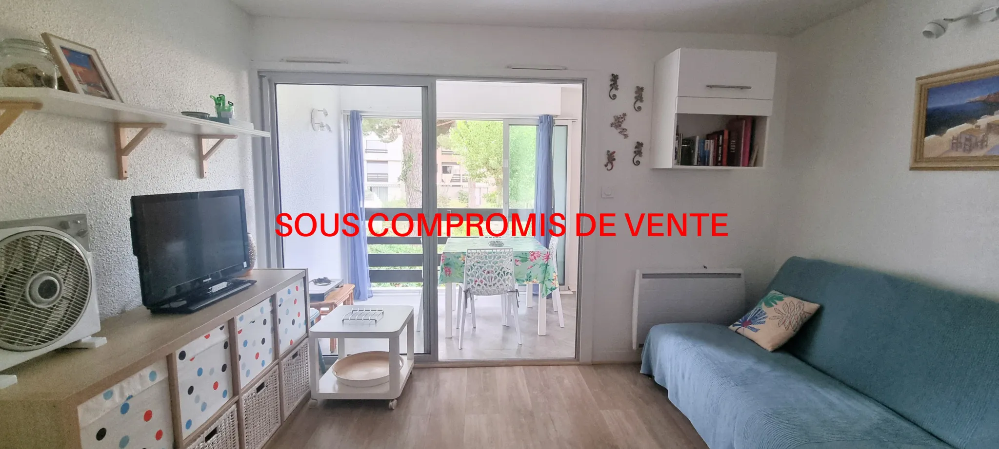 Appartement T2 à vendre au Grau d'Agde avec vue sur parc et piscine 