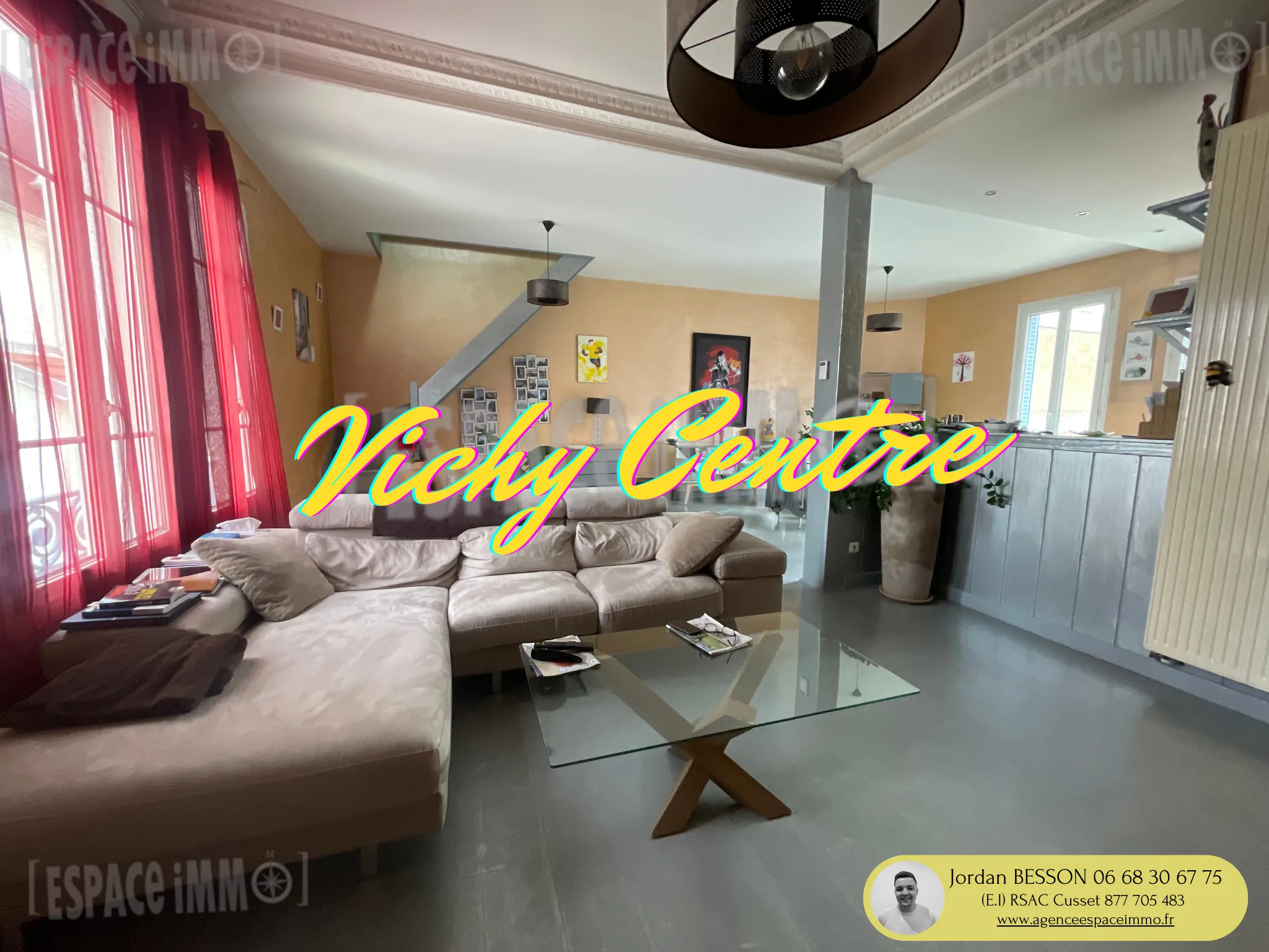 À vendre : Appartement T3 Duplex lumineux au cœur de Vichy 