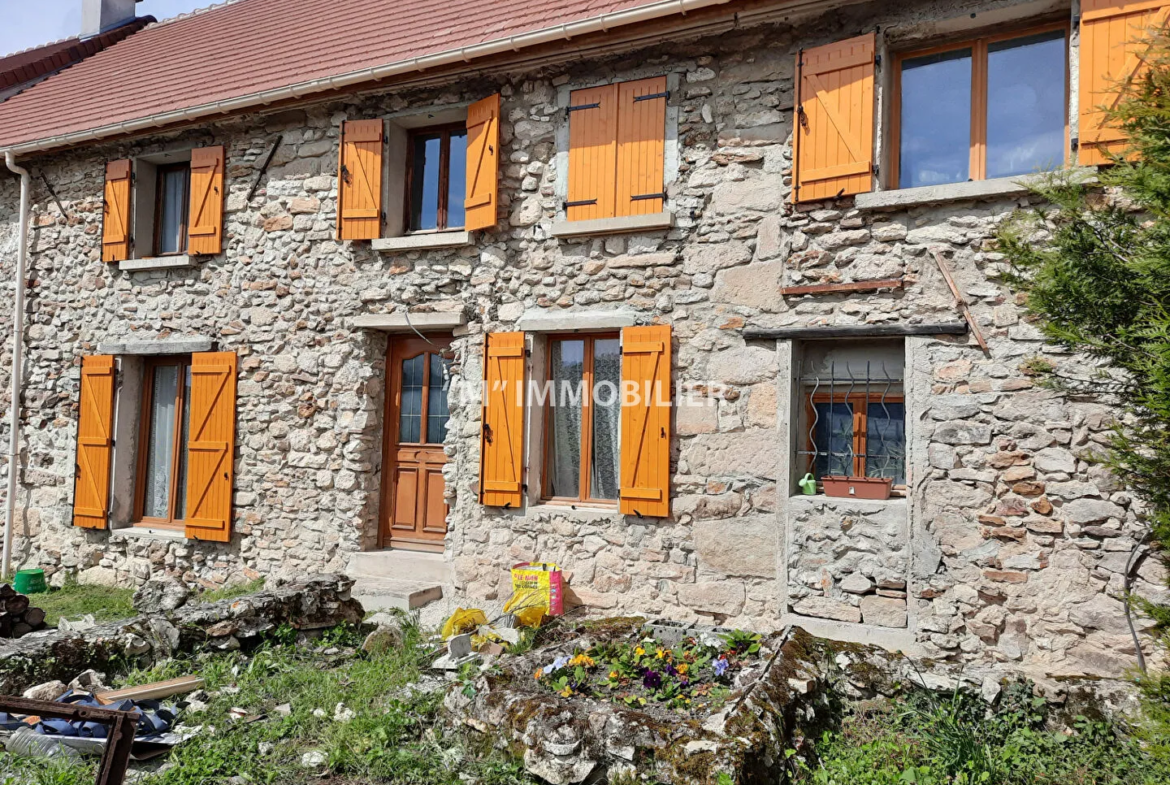 Maison en pierre à vendre à 5mn de Château-Thierry avec jardin et 4 chambres 